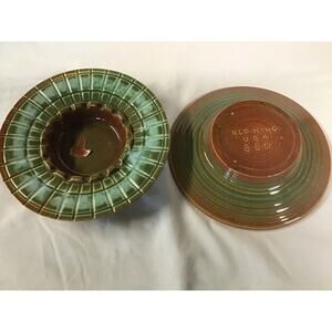Redwing Pottery Brown Vintage Ashtray #884 MCM